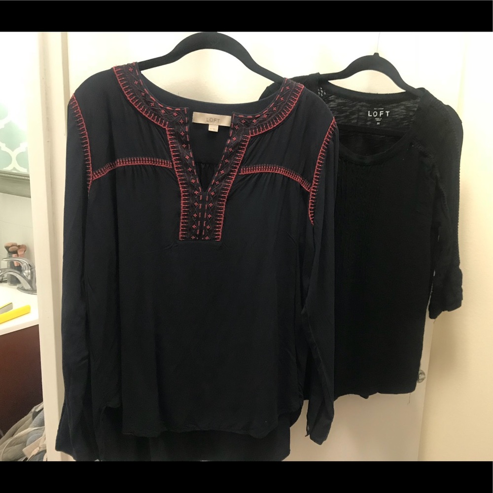 Two loft long sleeve shirts